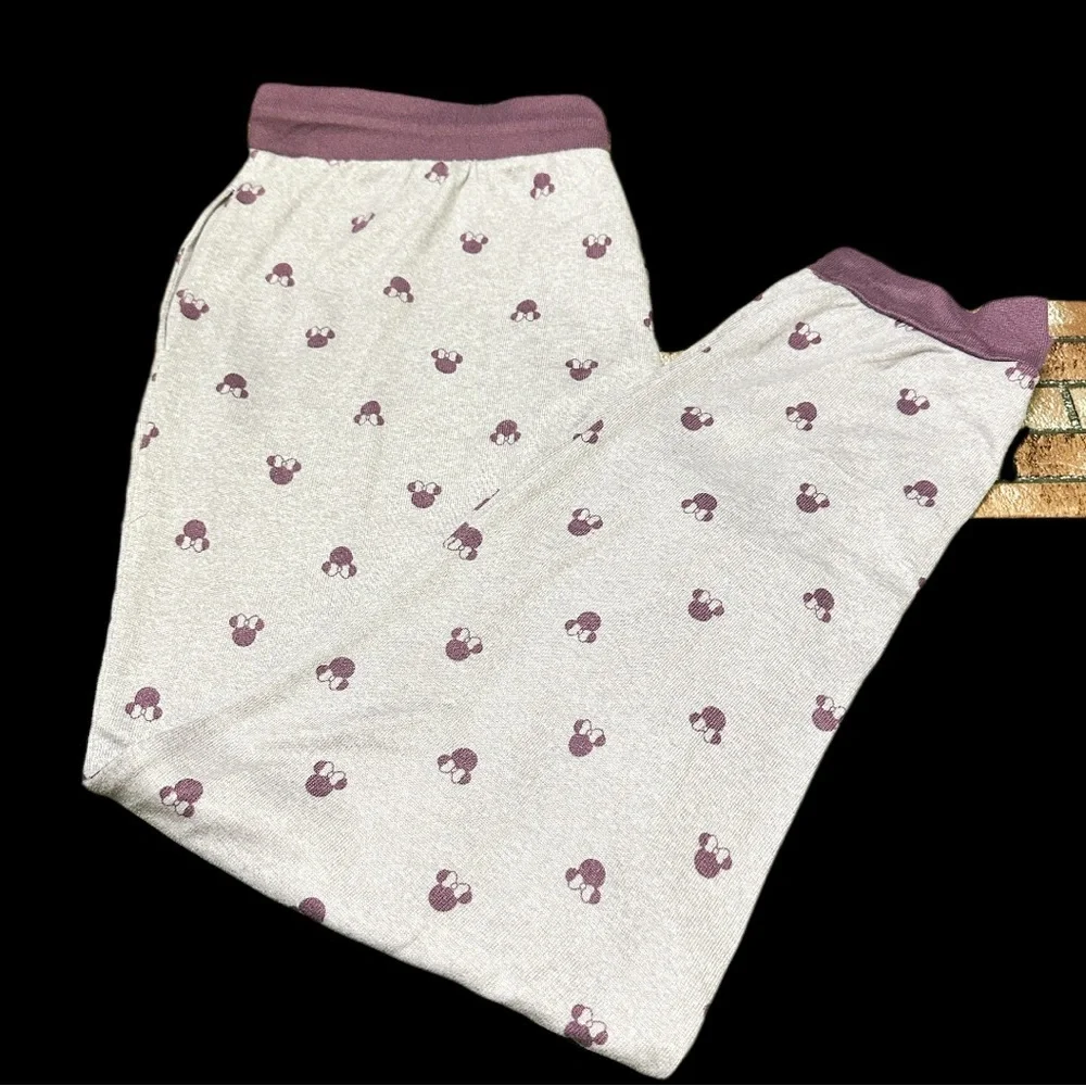 Disney Women’s Pajamas in Cream and Purple size L - Picture 6 of 9